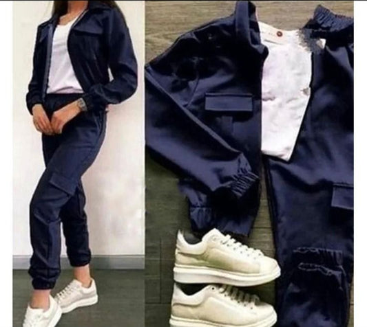 Choice Wear 3-Piece Winter Tracksuit for Women Pocket Style, Stylish & Warm