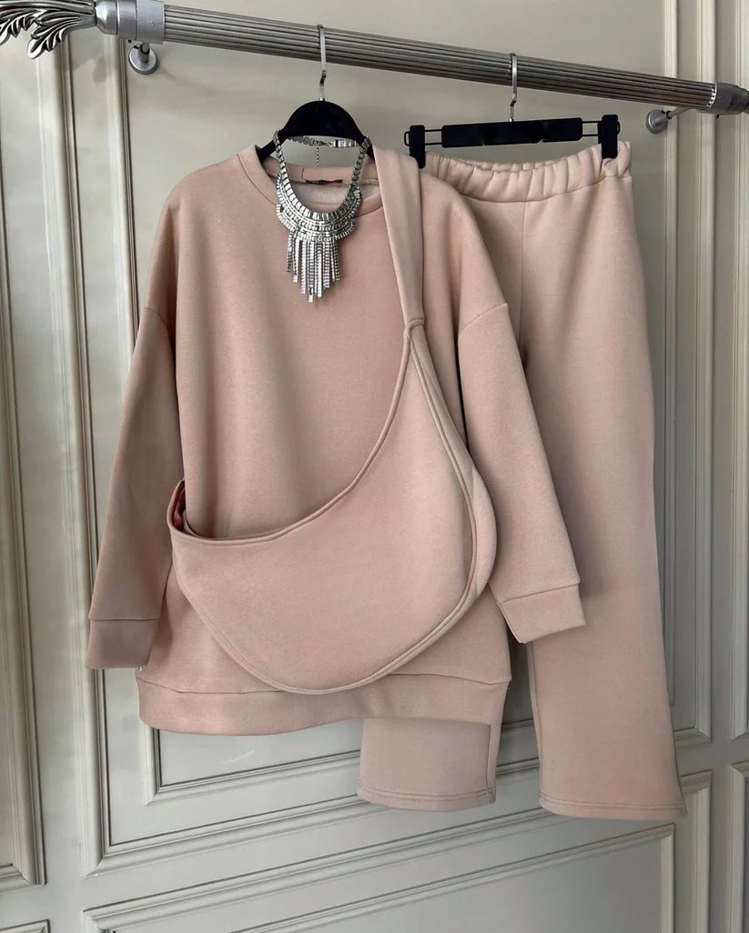 Choice Wear Carryall Winter Co-Ords Set | Sweatshirt + Trouser + Matching Bag