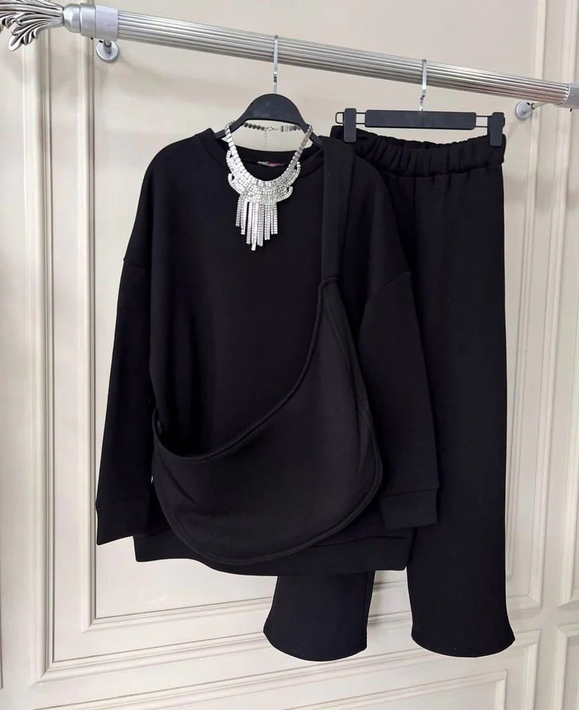Choice Wear Carryall Winter Co-Ords Set | Sweatshirt + Trouser + Matching Bag