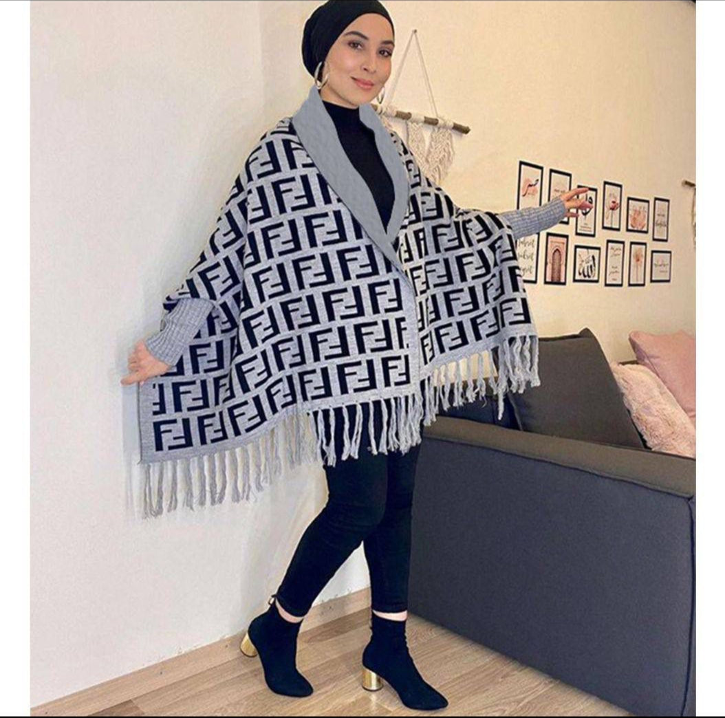 Choice Wear Women's Fendi Style Shawl Double Fleece Full Printed Winter Collection