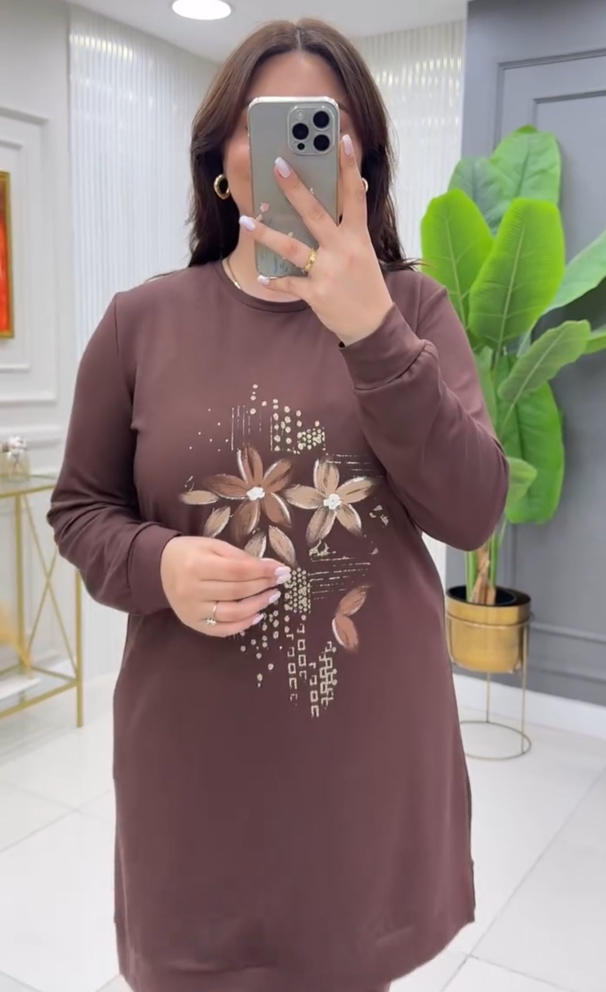 Choice Wear Flowers Printed Fleece Co‑ord Set for Women