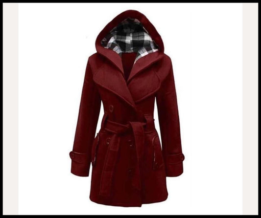 Choice Wear Women's Winter Hooded Trench Coat with High Quality