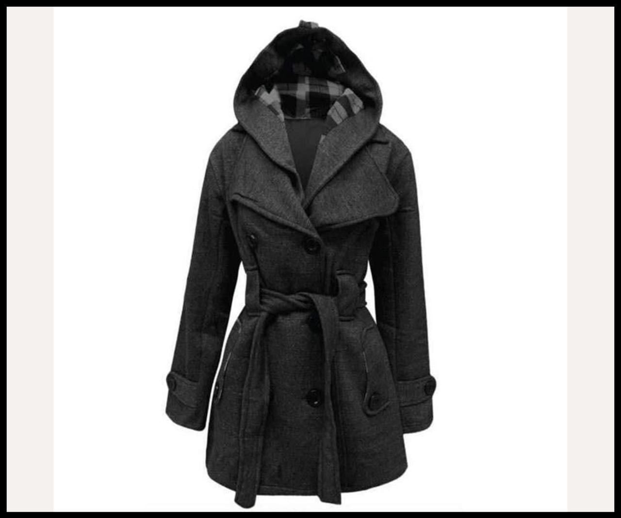 Choice Wear Women's Winter Hooded Trench Coat with High Quality