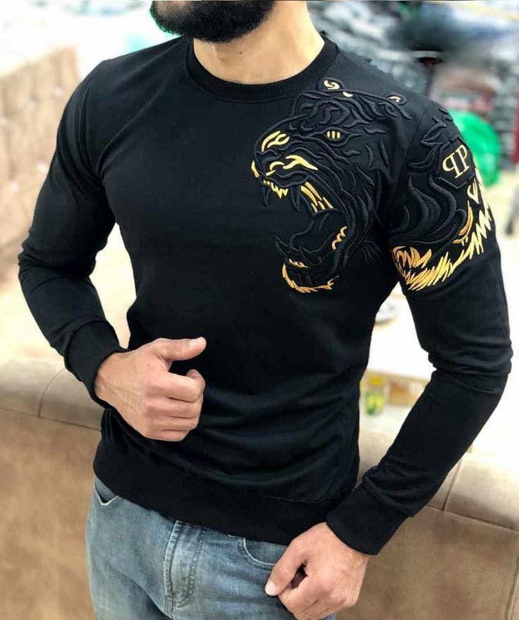 Choice Wear Men’s Fleece Sweatshirt Casual Winter Wear Stylish & Warm