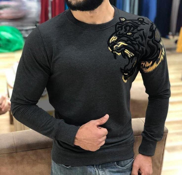 Choice Wear Men’s Fleece Sweatshirt Casual Winter Wear Stylish & Warm