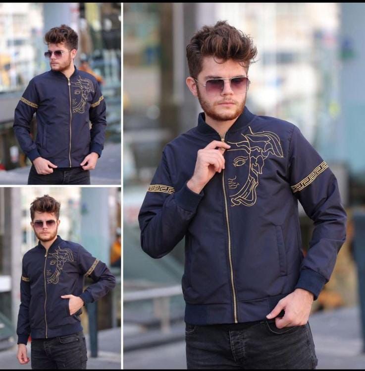 Choice Wear Men’s Printed Bomber Jacket Winter Collection Stylish Fleece