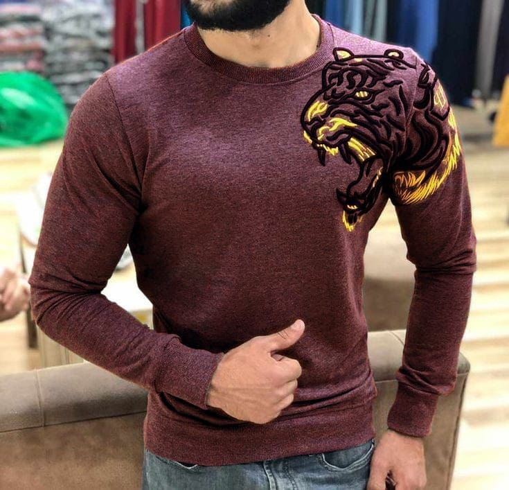 Choice Wear Men’s Fleece Sweatshirt Casual Winter Wear Stylish & Warm