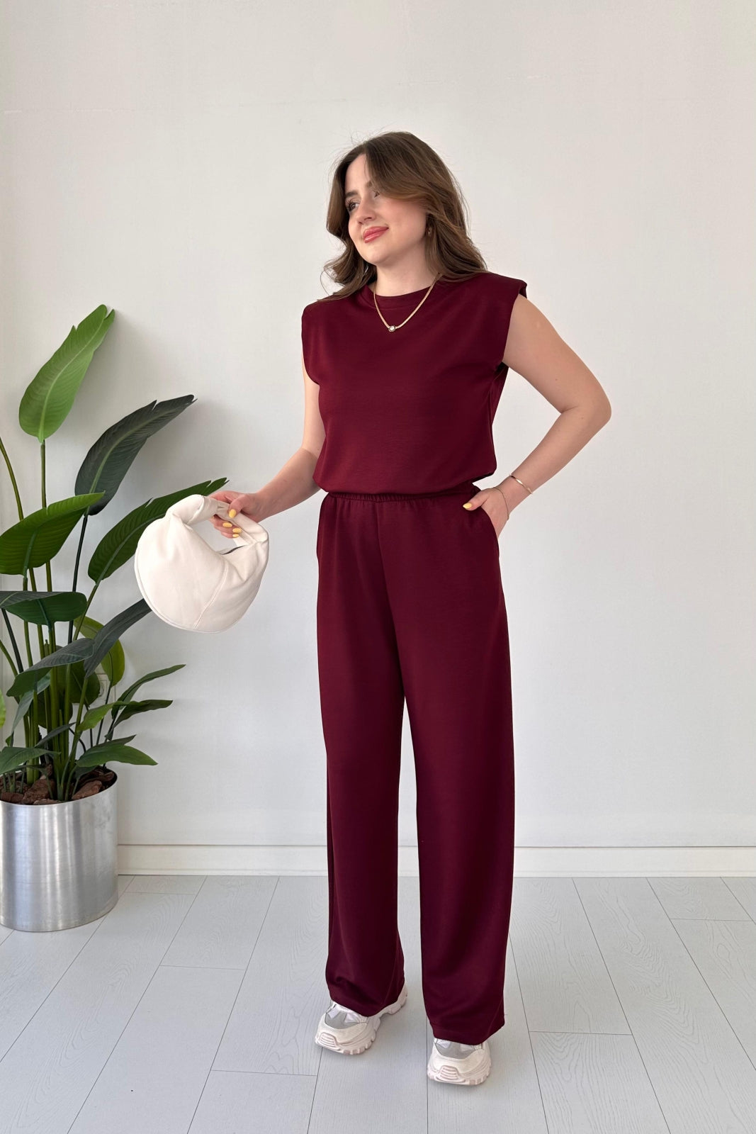 Choice Wear Women’s Sleeveless Top & Straight Trouser Set