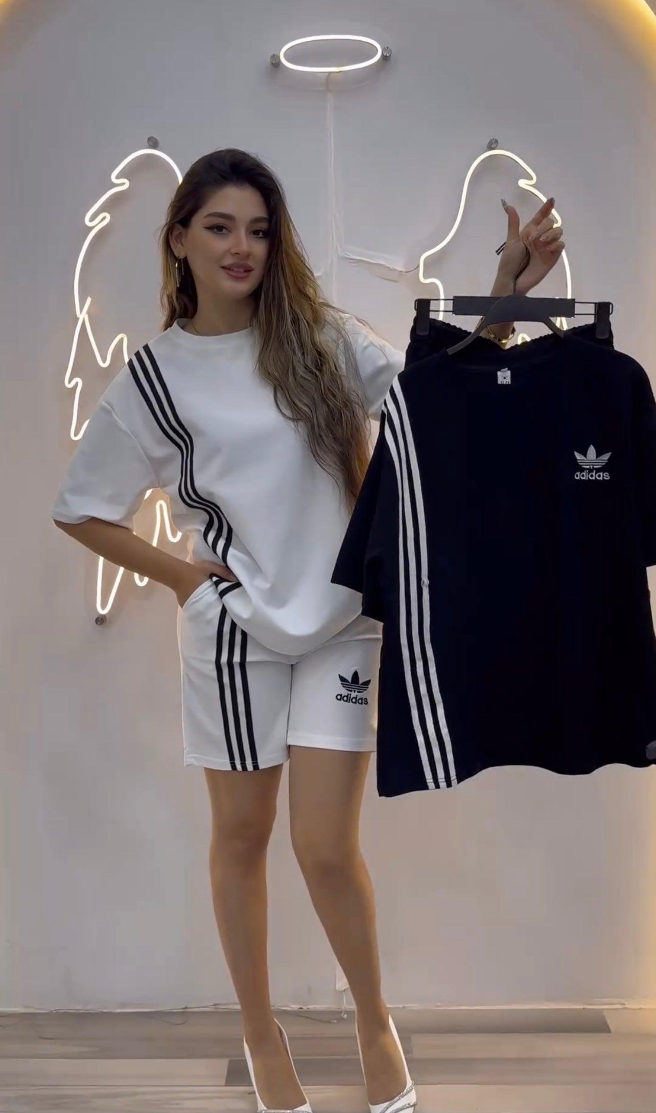 Choice Wear Striped T-Shirt & Shorts Set for Women | Casual Summer Co-Ord