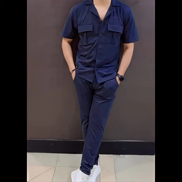 Choice Wear 2-Piece Collar Style Tracksuit for Men | Stylish Winter Co-Ord