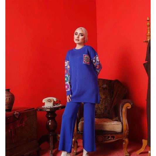 Choice Wear 2-Piece Printed Winter Outfit for Women Colour Sleeve & Pocket Style