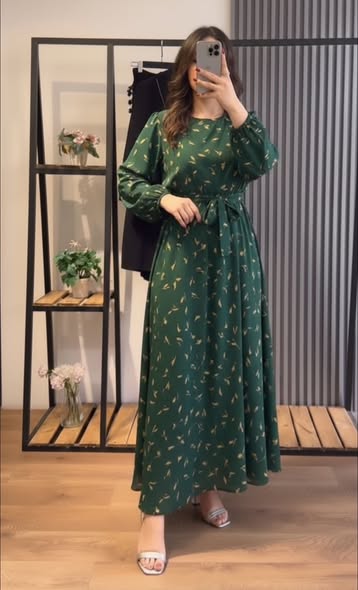 ChoiceWear Midnight Leaf Black Chiffon Maxi Dress