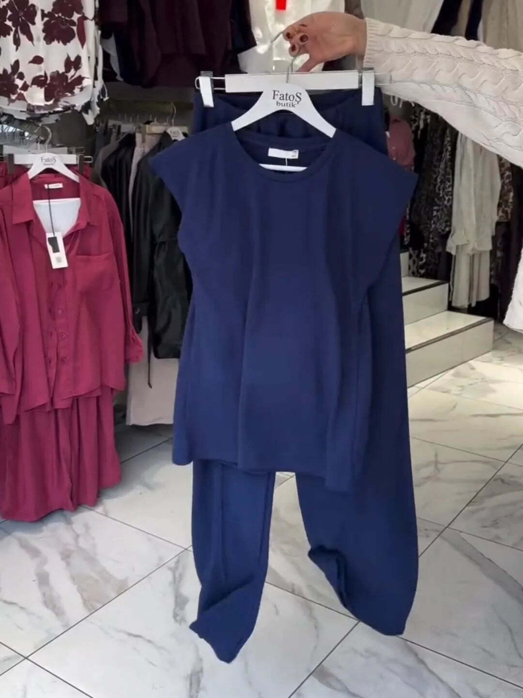 Choice Wear Women’s Cap Sleeves Top & Free‑Fall Trouser Set