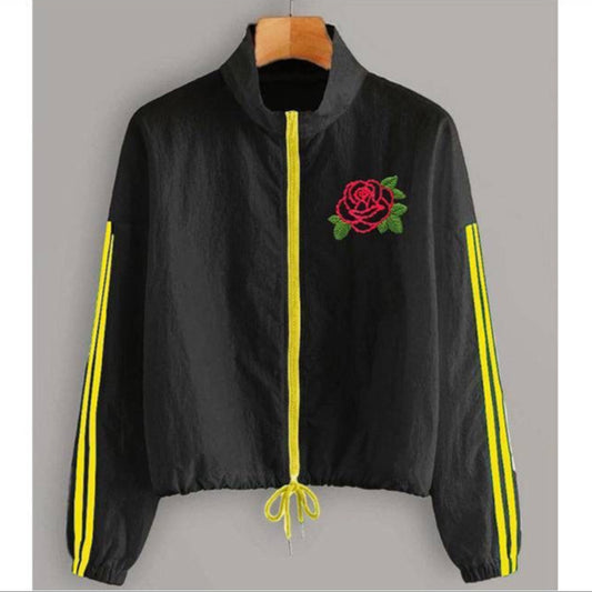 Choice Wear Embroidered Winter Jacket for Women Adjustable Dori Sleeves Soft Fleece
