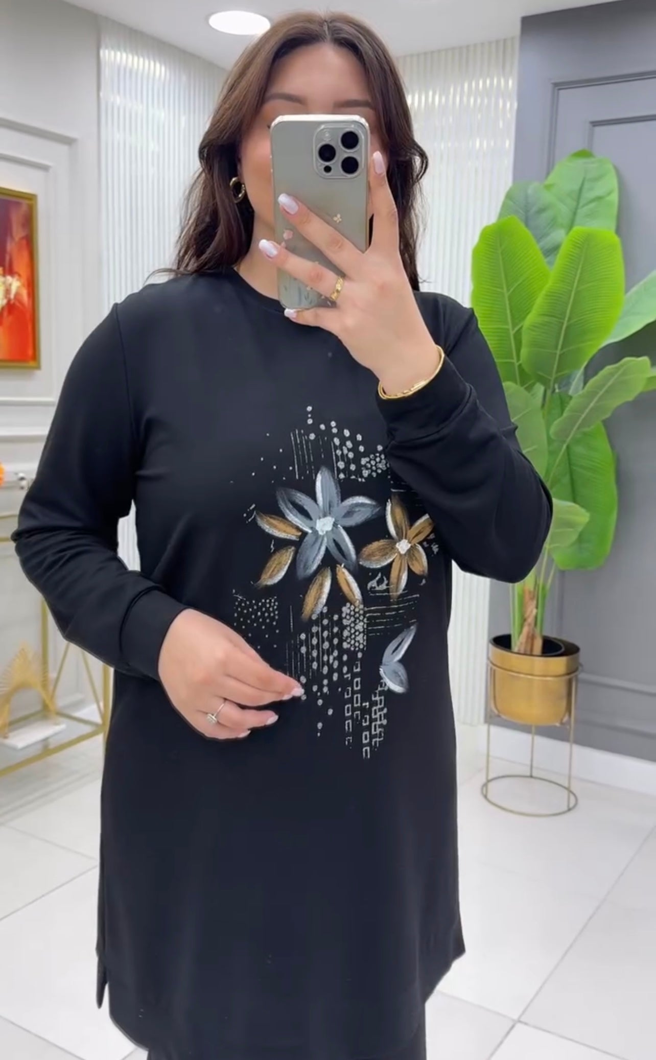 Choice Wear Flowers Printed Fleece Co‑ord Set for Women