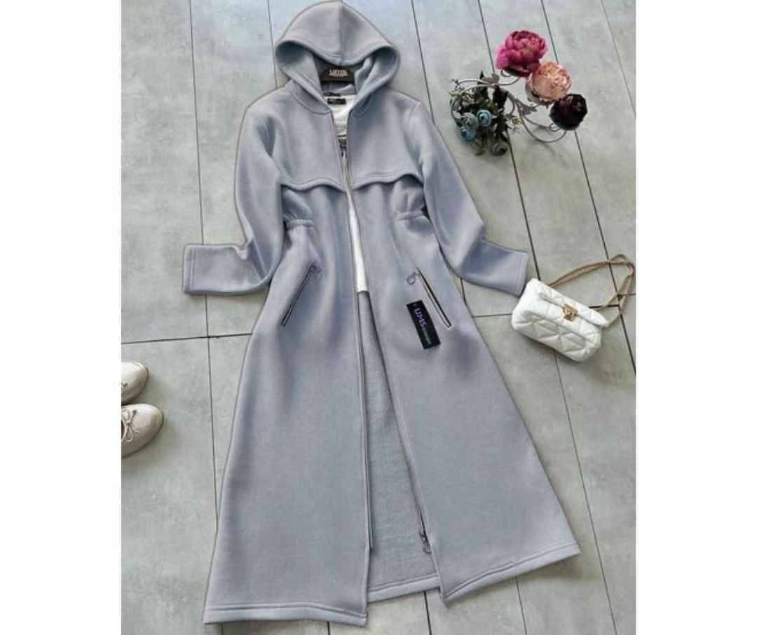 Choice Wear Oversized Long Hooded Fleece Upper for Women Winter Warm Coat Style Premium Quality