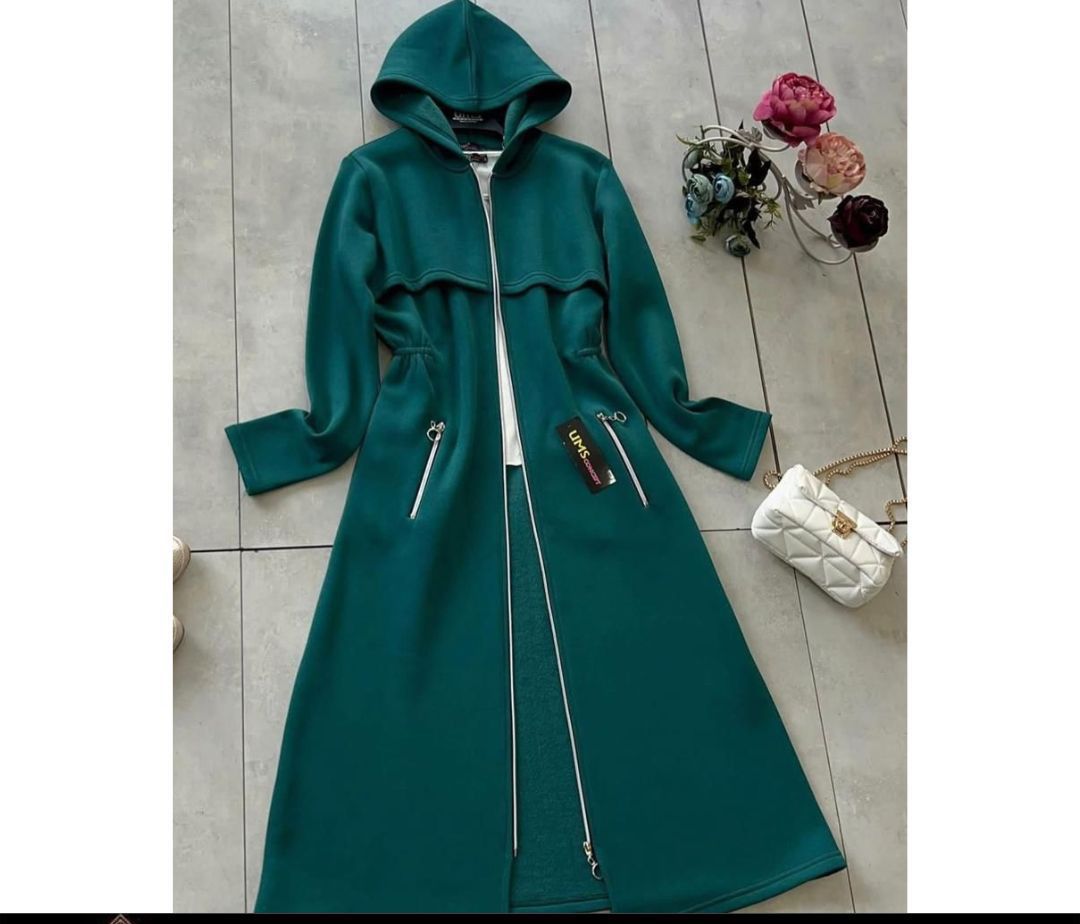 Choice Wear Oversized Long Hooded Fleece Upper for Women Winter Warm Coat Style Premium Quality