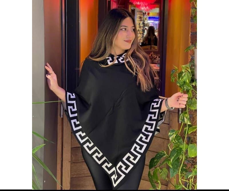 Choice Wear Branded Winter Turtleneck Cloak Poncho Long Fleece Shawl Style Elegant & Warm Limited Colors