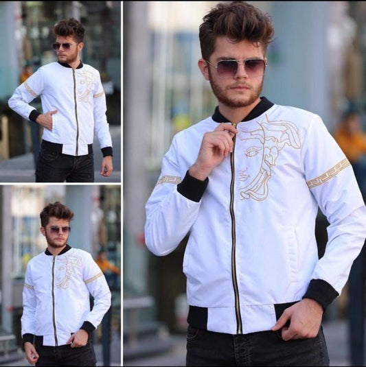 Choice Wear Men’s Printed Bomber Jacket Winter Collection Stylish Fleece