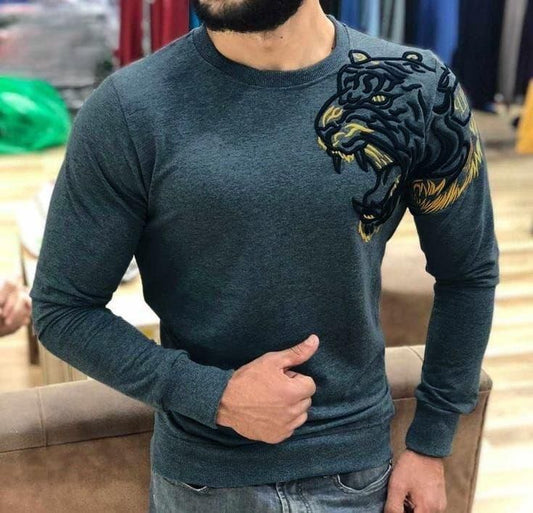 Choice Wear Men’s Fleece Sweatshirt Casual Winter Wear Stylish & Warm