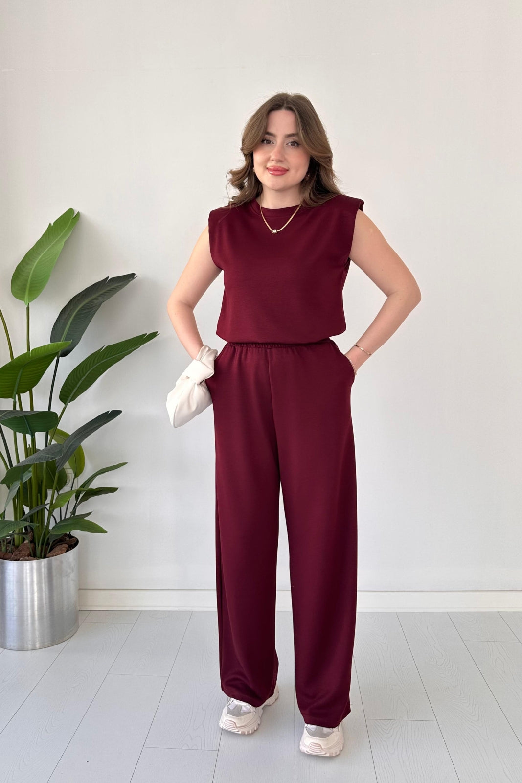 Choice Wear Women’s Sleeveless Top & Straight Trouser Set