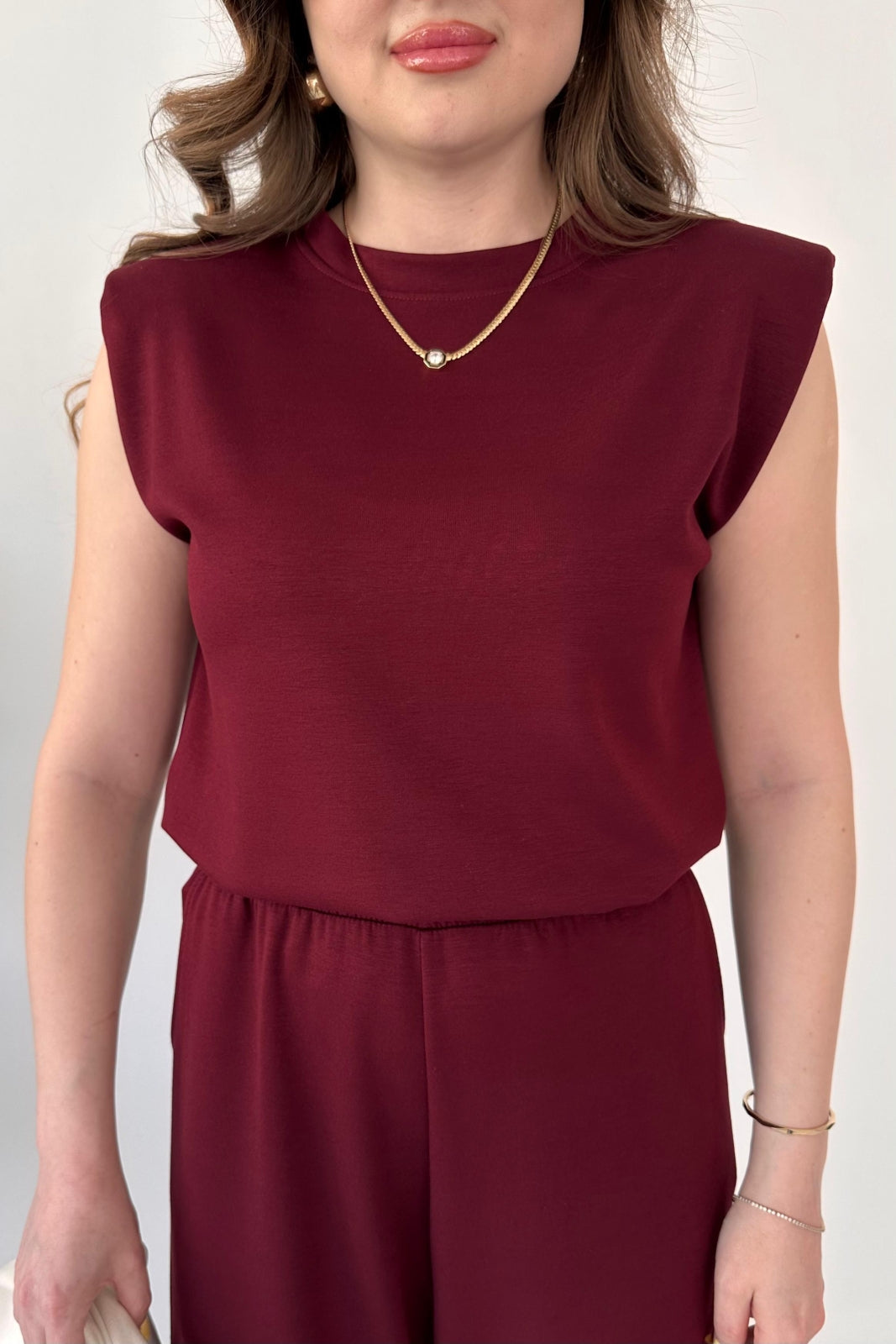 Choice Wear Women’s Sleeveless Top & Straight Trouser Set