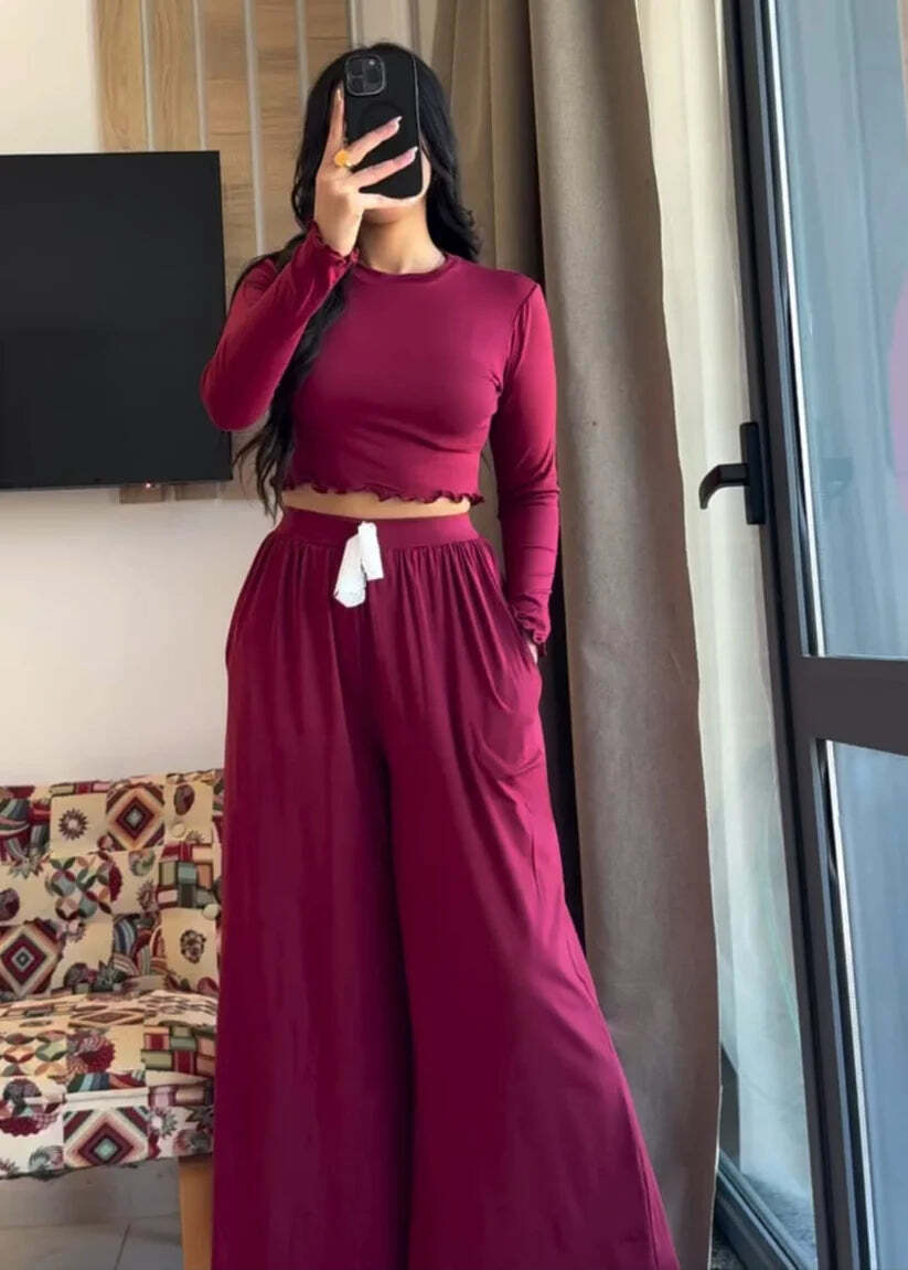 Choice Wear Wide‑Leg Summer Loungewear Set for Women